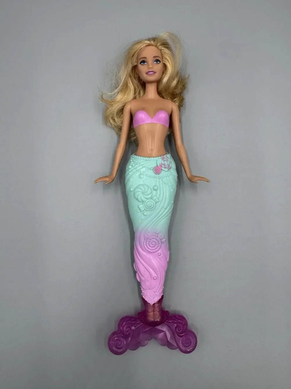 Barbie Fairy Tale Dress Up Doll In Molded Mermaid Skirt